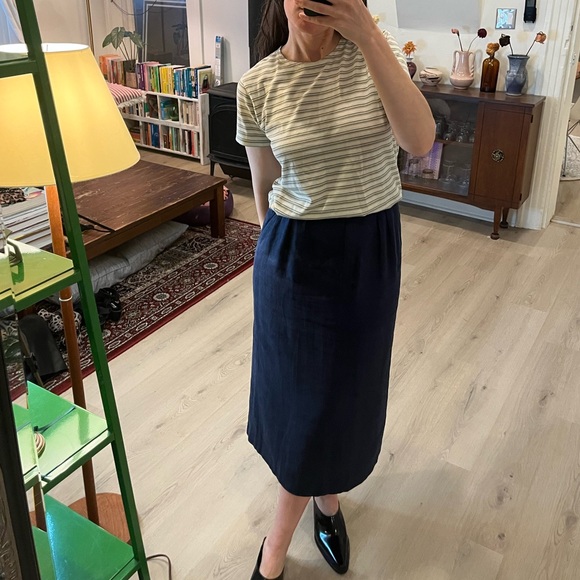 Beige and cream vintage striped T - Picture 1 of 9